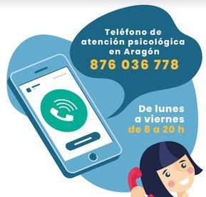 Arag�n ya cuenta con un tel�fono gratuito de atenci�n psicol�gica a la ciudadan�a por el Covid-19