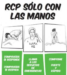 Ampliar foto: El Colegio de Mdicos de Zaragoza y SEMES Aragn acercan las tcnicas de reanimacin cardiopulmonar a los jvenes y a la poblacin en general